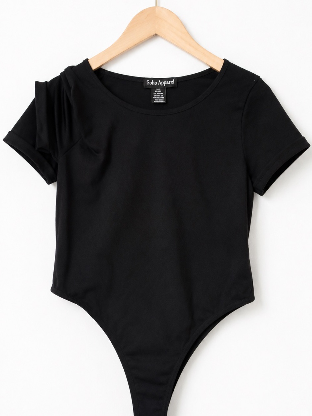Soho Apparel Kids Black Short Sleeve Bodysuit